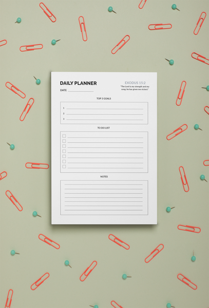 Daily Planner Notepad