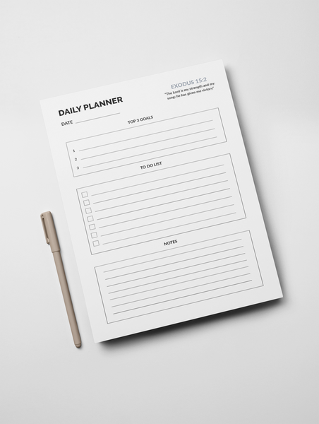 Daily Planner Notepad