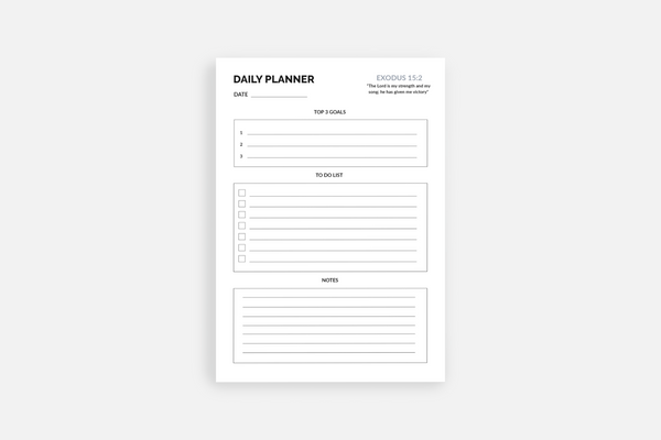 Daily Planner Notepad