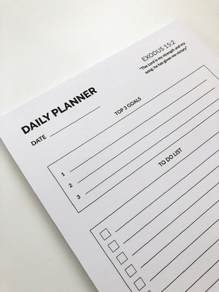 Daily Planner Notepad