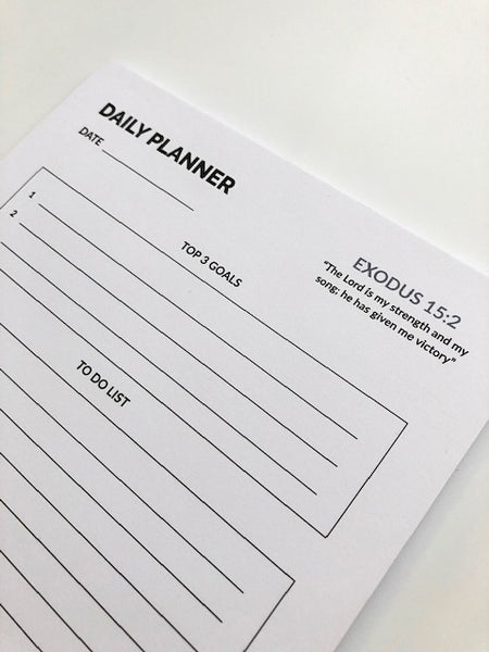 Daily Planner Notepad