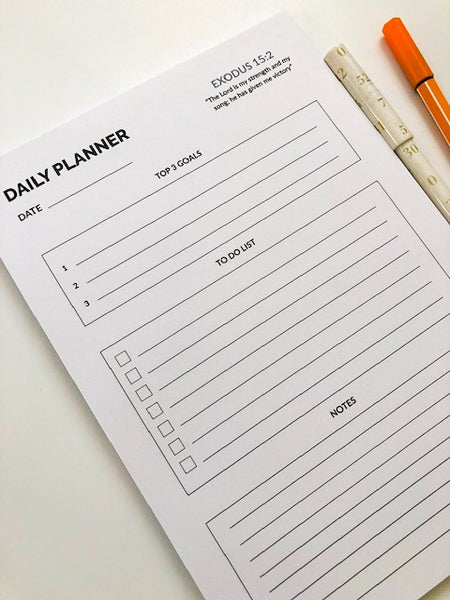 Daily Planner Notepad