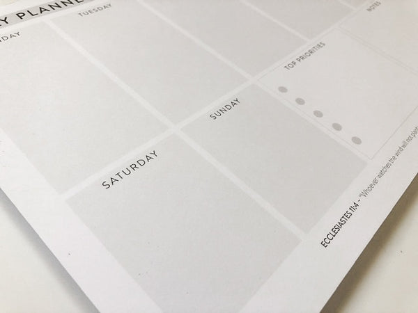 Weekly Planner Notepad