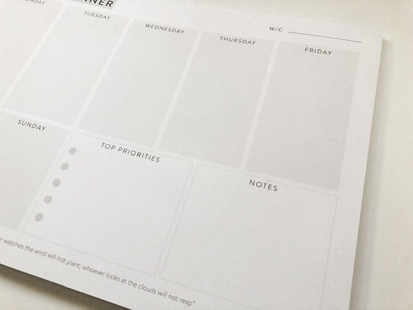 Weekly Planner Notepad