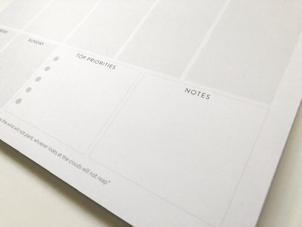 Weekly Planner Notepad
