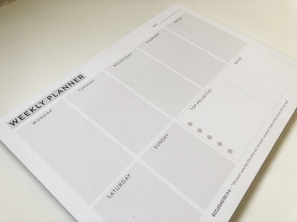 Weekly Planner Notepad