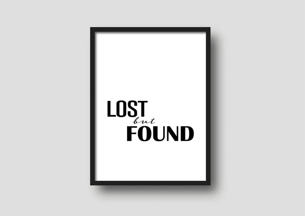 'Lost But Found' Print