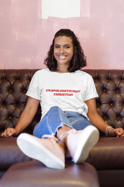 'Unapologetically Christian' White Unisex Organic Cotton T-Shirt