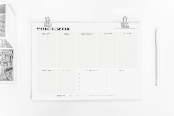 Weekly Planner Notepad