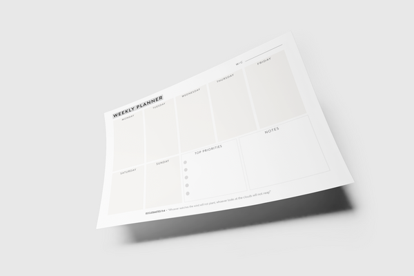 Weekly Planner Notepad