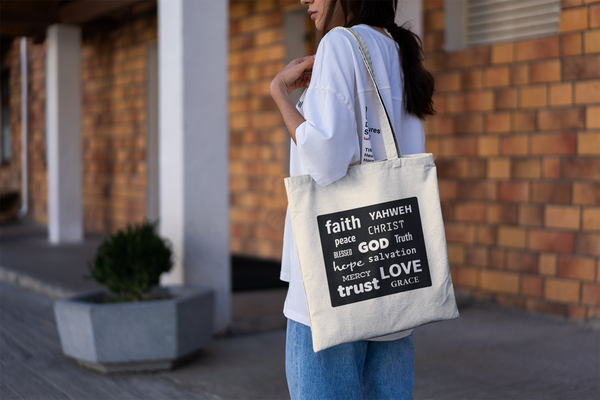 'Words of God' Cotton Tote Bag
