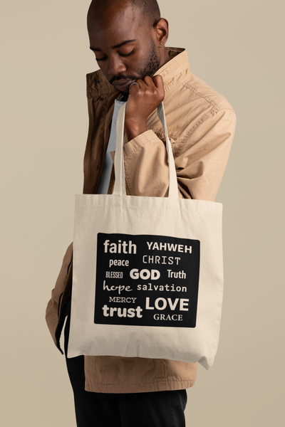 'Words of God' Cotton Tote Bag