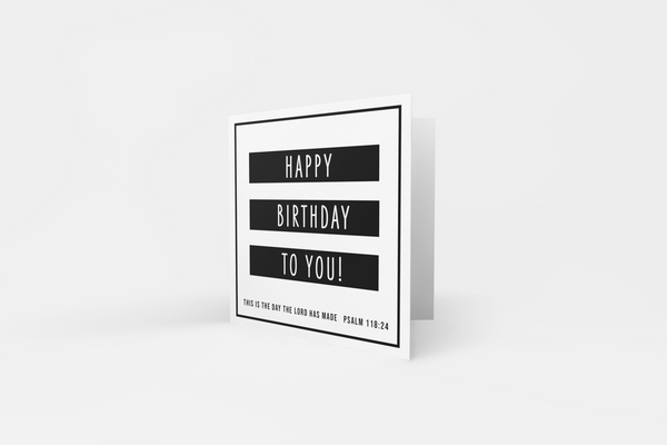 'Happy Birthday' Greeting Card