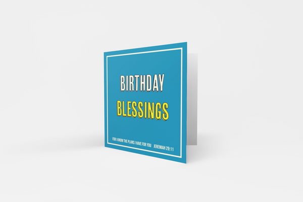 'Birthday Blessings' Greeting Card