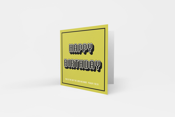 'Happy Birthday' Greeting Card