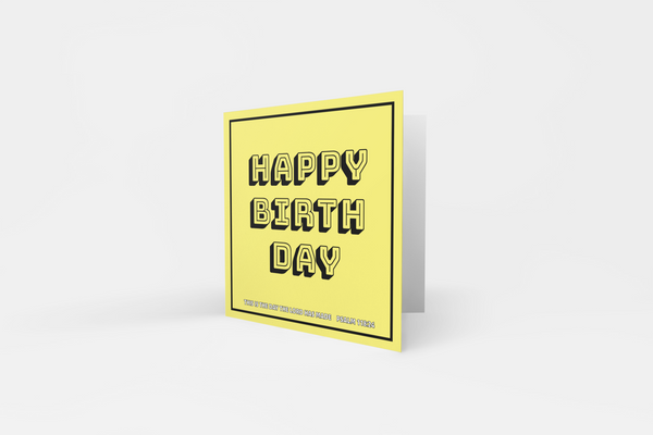 'Happy Birth Day' Greeting Card