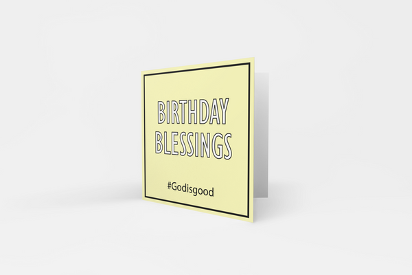 'Birthday Blessings' Greeting Card