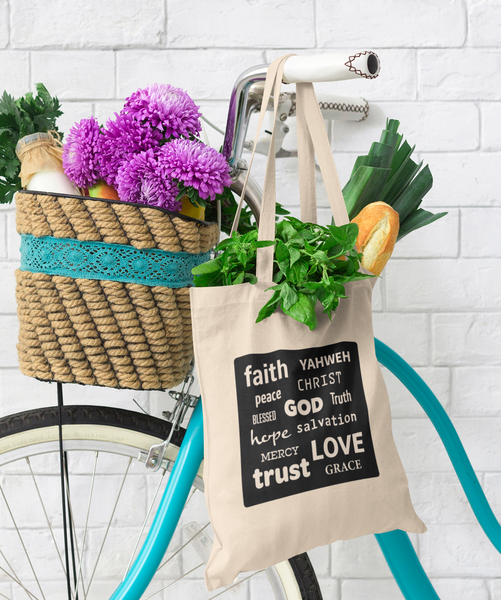 'Words of God' Cotton Tote Bag