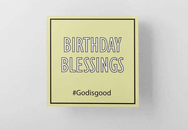 'Birthday Blessings' Greeting Card