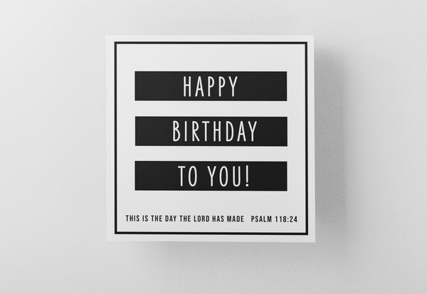 'Happy Birthday' Greeting Card