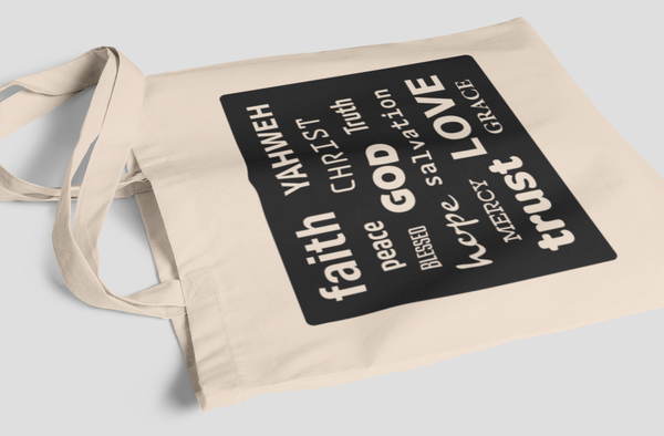 'Words of God' Cotton Tote Bag