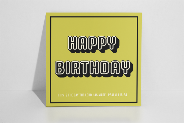 'Happy Birthday' Greeting Card
