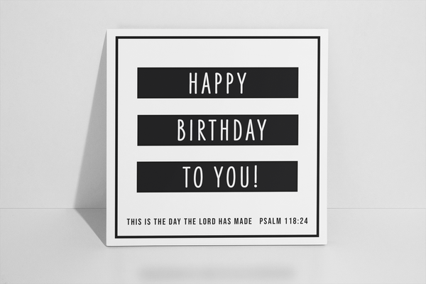 'Happy Birthday' Greeting Card