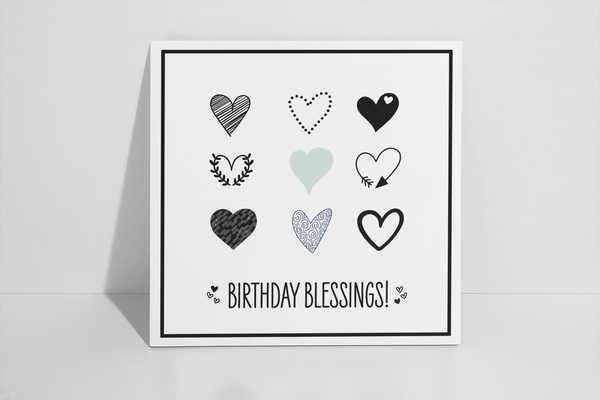 'Hearts' Greeting Card