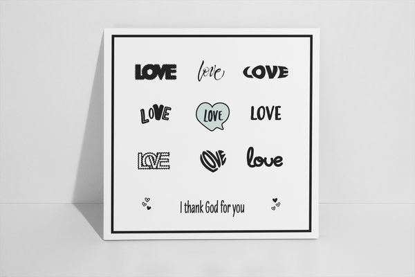 'Love' Greeting Card