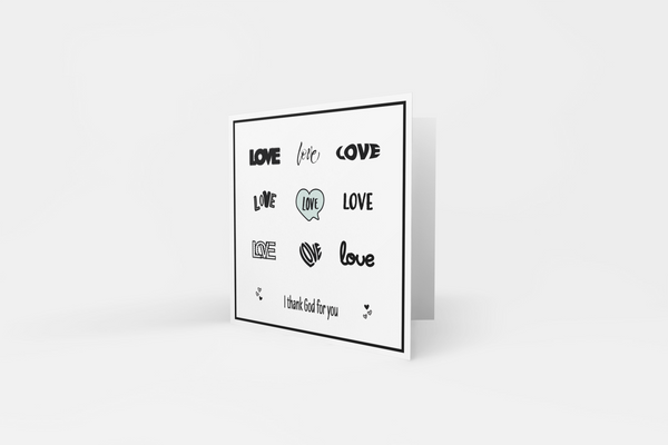 'Love' Greeting Card