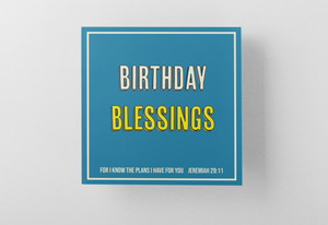 'Birthday Blessings' Greeting Card