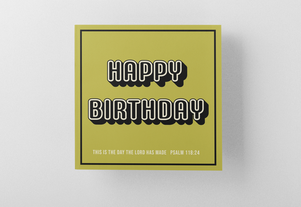 'Happy Birthday' Greeting Card