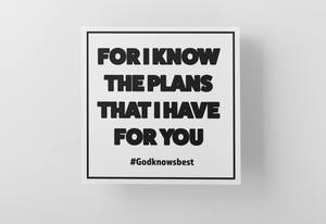 'For I Know The Plans That I Have For You' Greeting Card